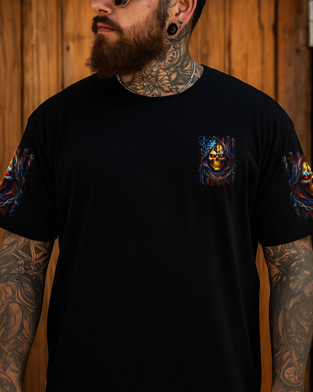 BLISSCORNERS ROCKING THE LINEMAN WIFE LIFE SKULL ALL OVER PRINT