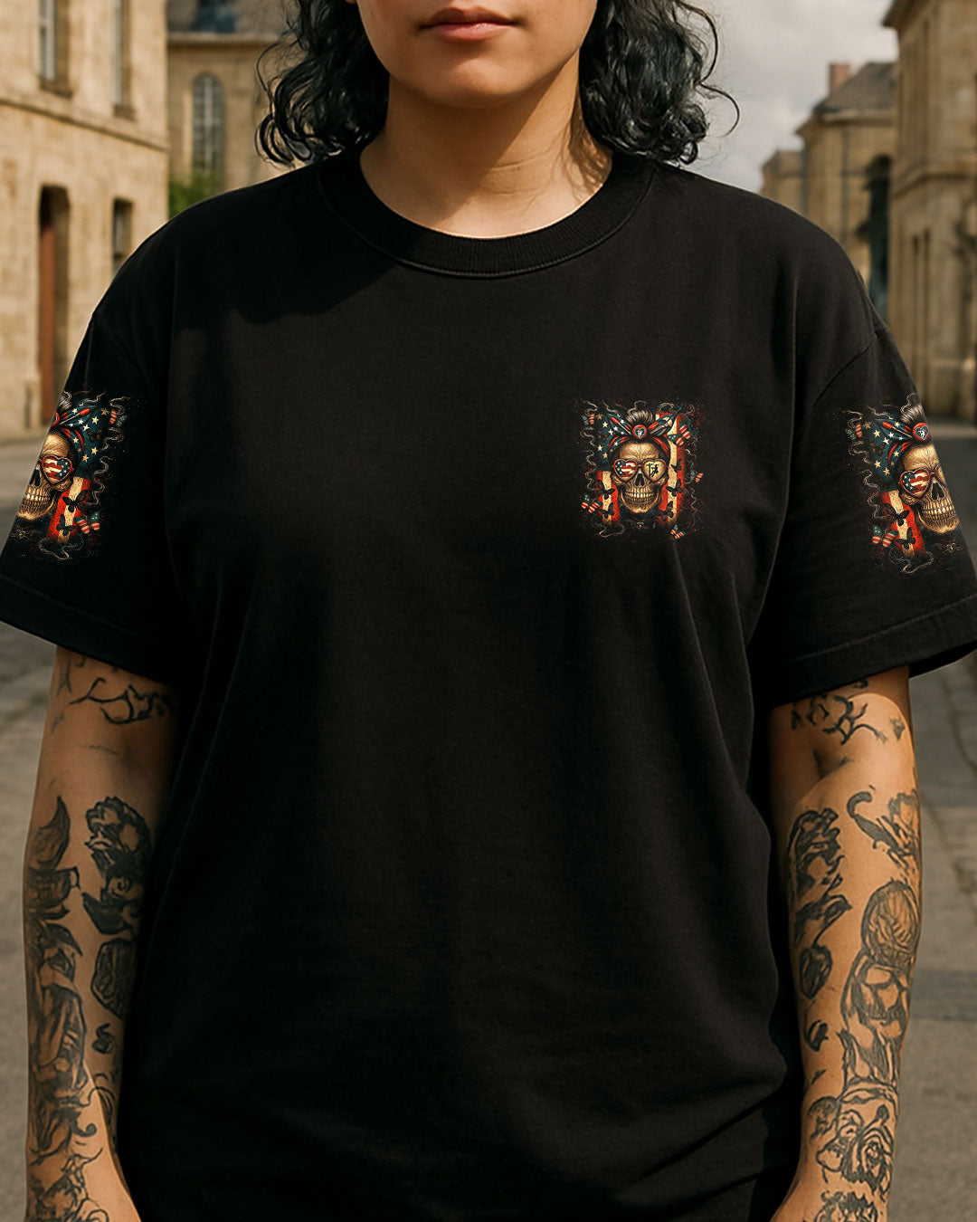 BLISSCORNERS LINELIFE'S WIFE SKULL ALL OVER PRINT