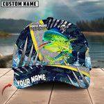 Blisscorners Mahi-Mahi Fishing Cod Water Blue Customized Name 3D Cap
