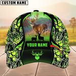 Blisscorners Deer Hunting Camouflage Pattern Multicolor Personalized Name 3D Cap