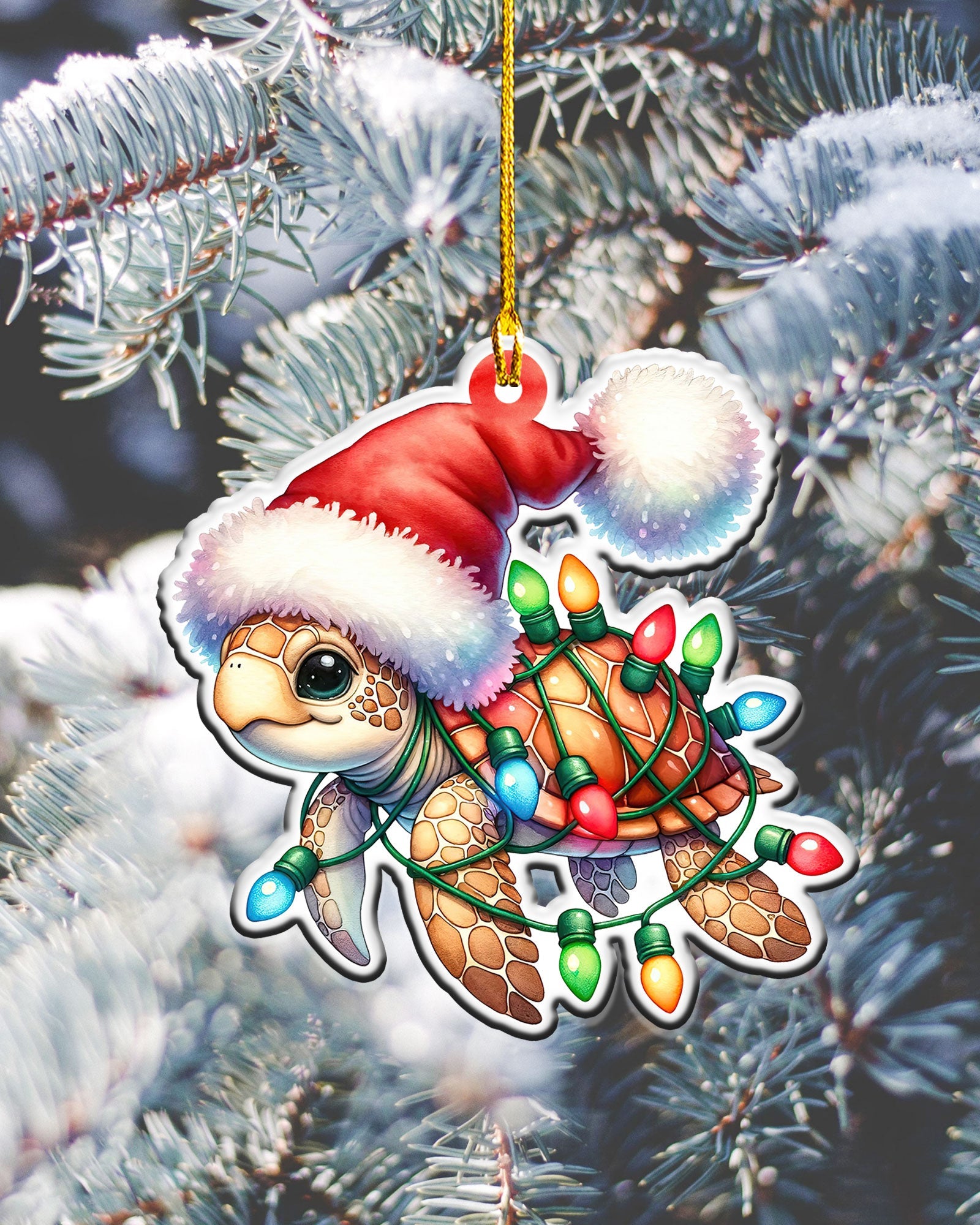BLISSCORNERS TURTLE CHRISTMAS ORNAMENT