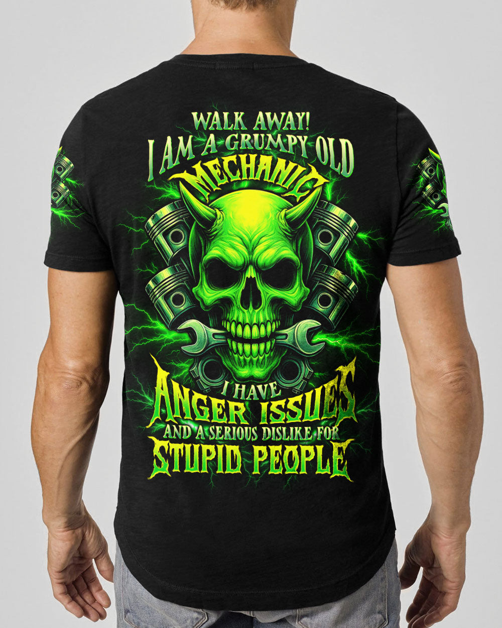 BLISSCORNERS YES I AM A PLUMBER SKULL ALL OVER PRINT