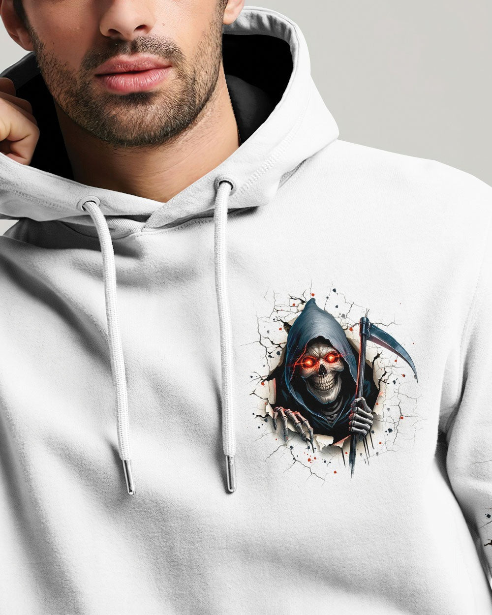 BLISSCORNERS DON'T TRY TO FIGURE ME OUT SKULL REAPER ALL OVER PRINT
