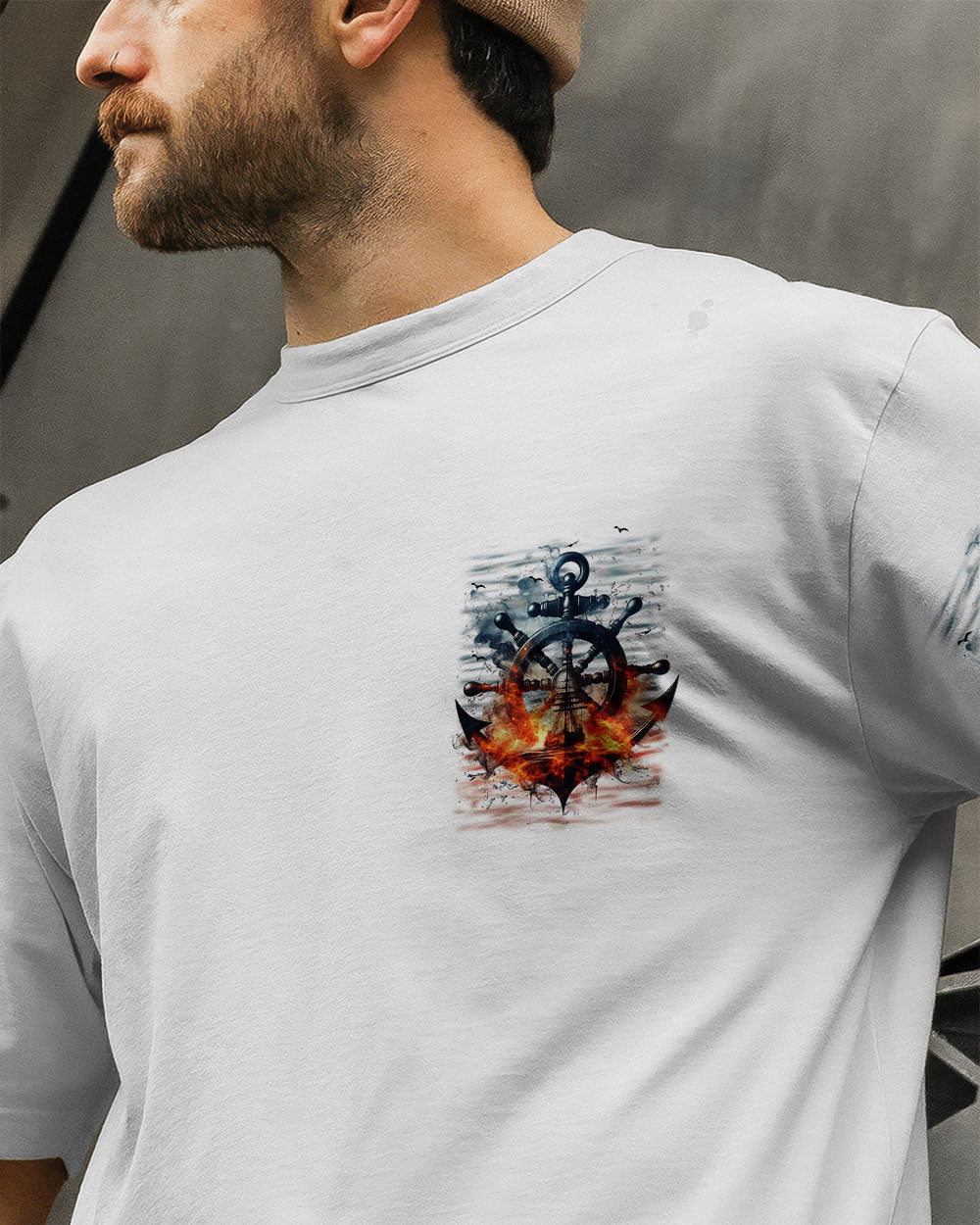 BLISSCORNERS SMOOTH SEAS NEVER MADE A SKILLED SAILOR ALL OVER PRINT