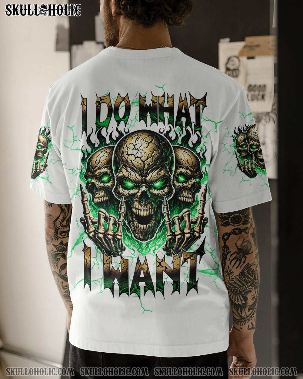 BLISSCORNERS I DO WHAT I WANT SKULL FIRE ALL OVER PRINT