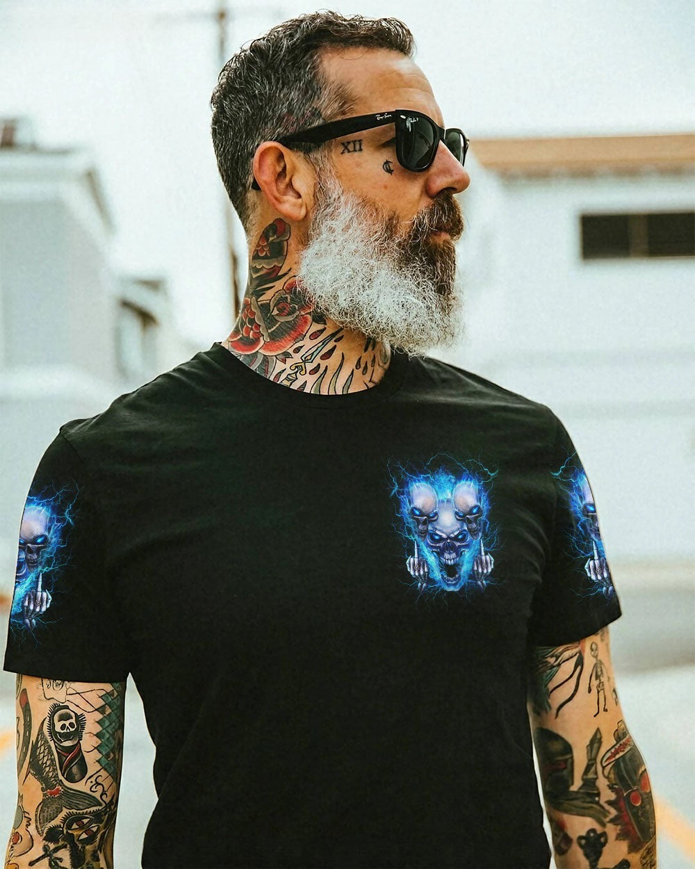 BLISSCORNERS WARNING I'M AN A SKULL ALL OVER PRINT