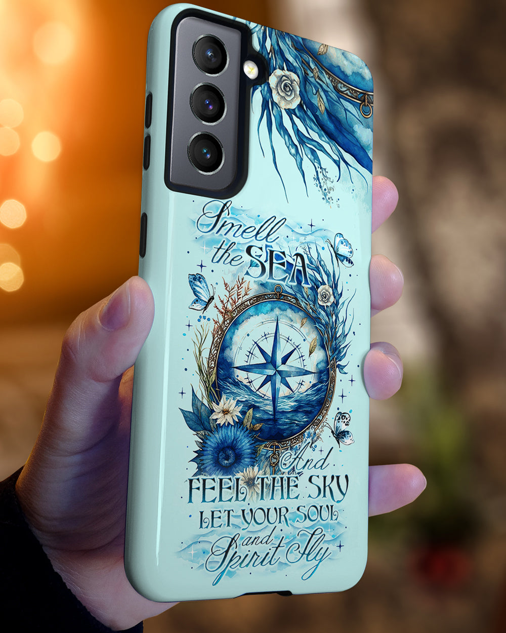 BLISSCORNERS SMELL THE SEA AND FEEL THE SKY PHONE CASE