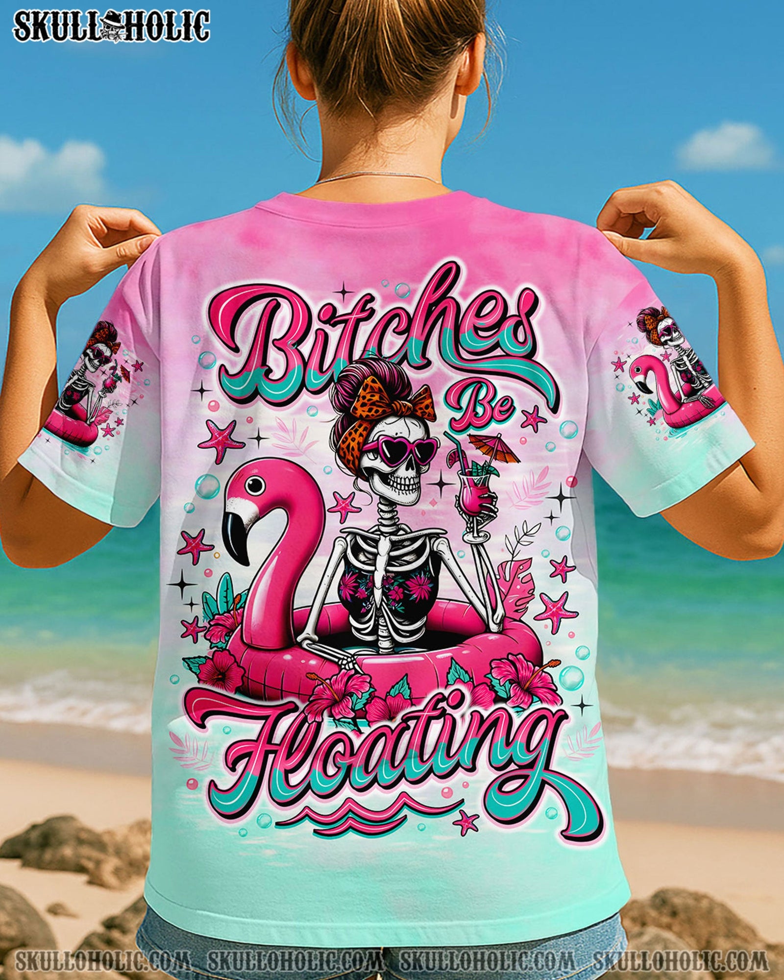 BLISSCORNERS BI**HES BE FLOATING SKELETON ALL OVER PRINT