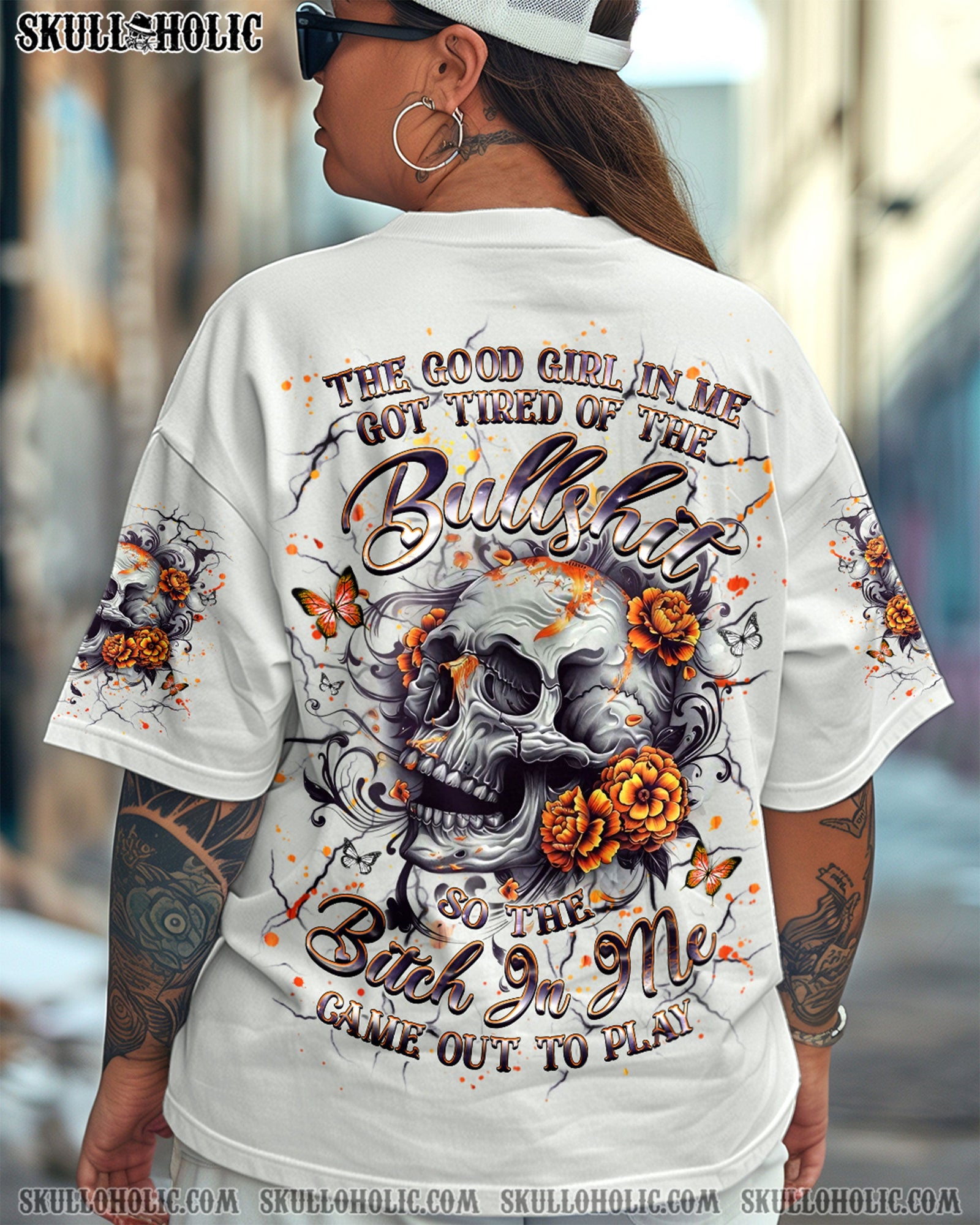 BLISSCORNERS THE GOOD GIRL IN ME ALL OVER PRINT