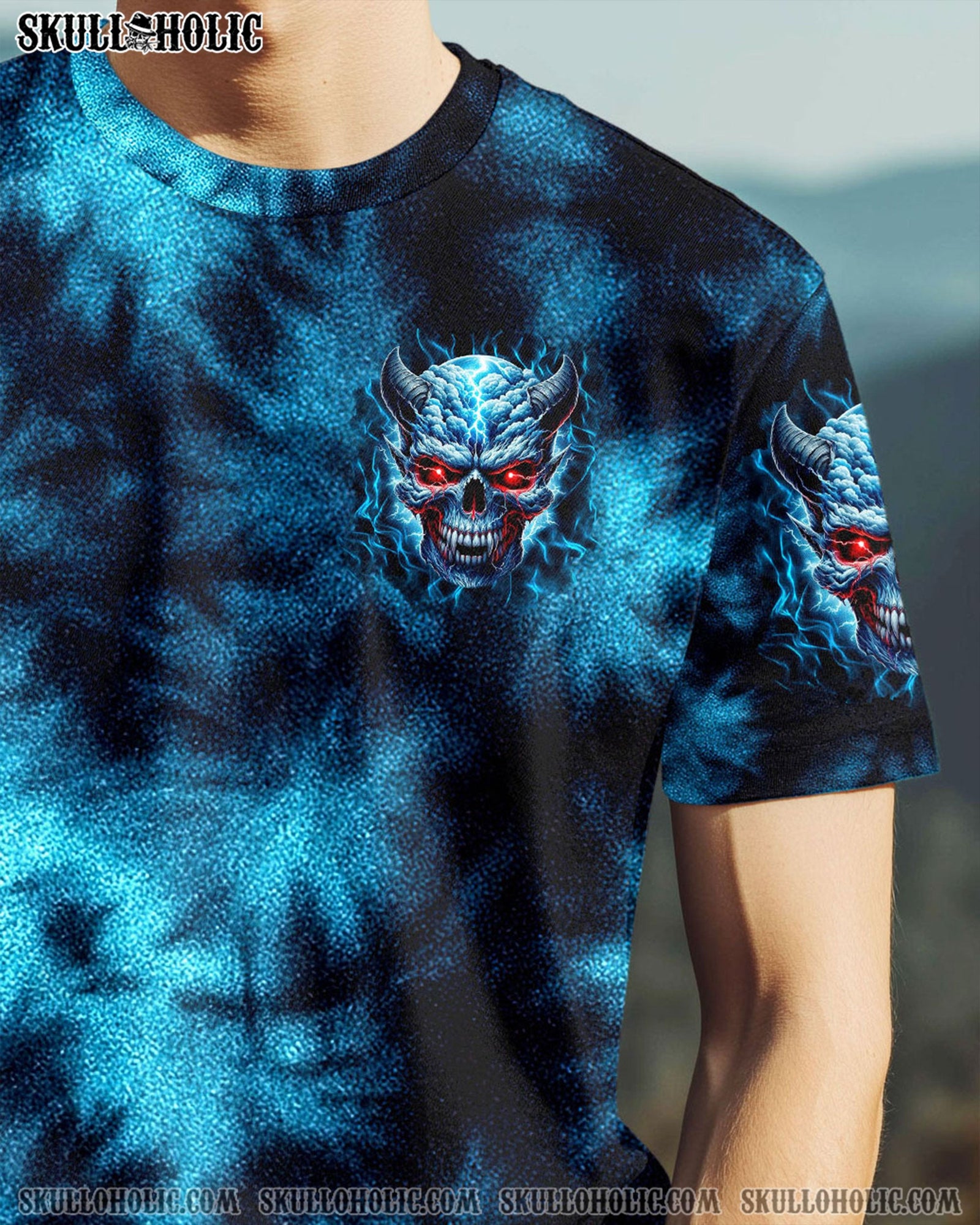BLISSCORNERS IT'S NOT HOW CRAZY I AM SKULL TIE DYE ALL OVER PRINT