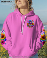 BLISSCORNERS (HOT DEAL) DON'T TRY TO FIGURE ME OUT MESSY BUN ALL OVER PRINT