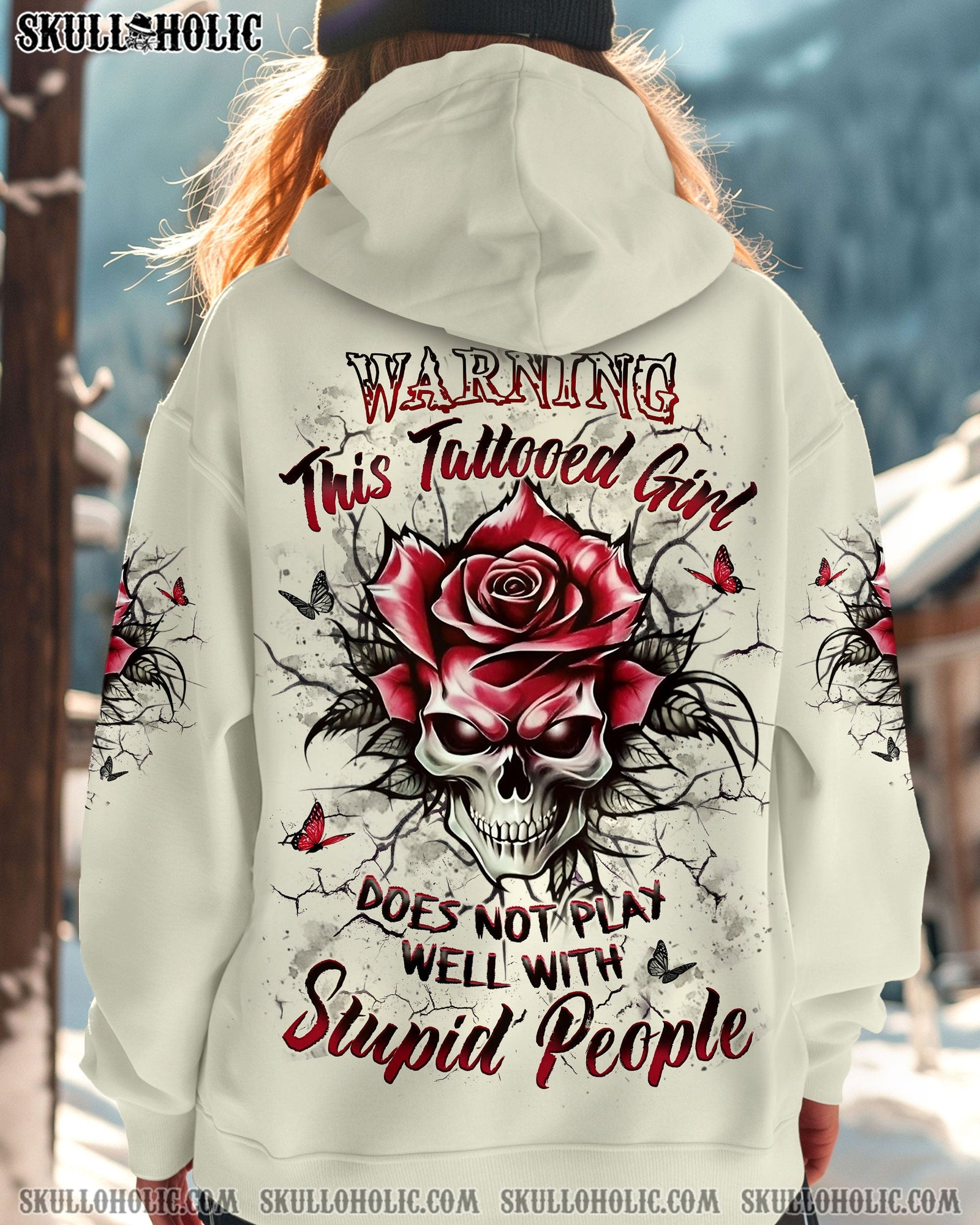 BLISSCORNERS WARNING THIS TATTOOED GIRL ALL OVER PRINT
