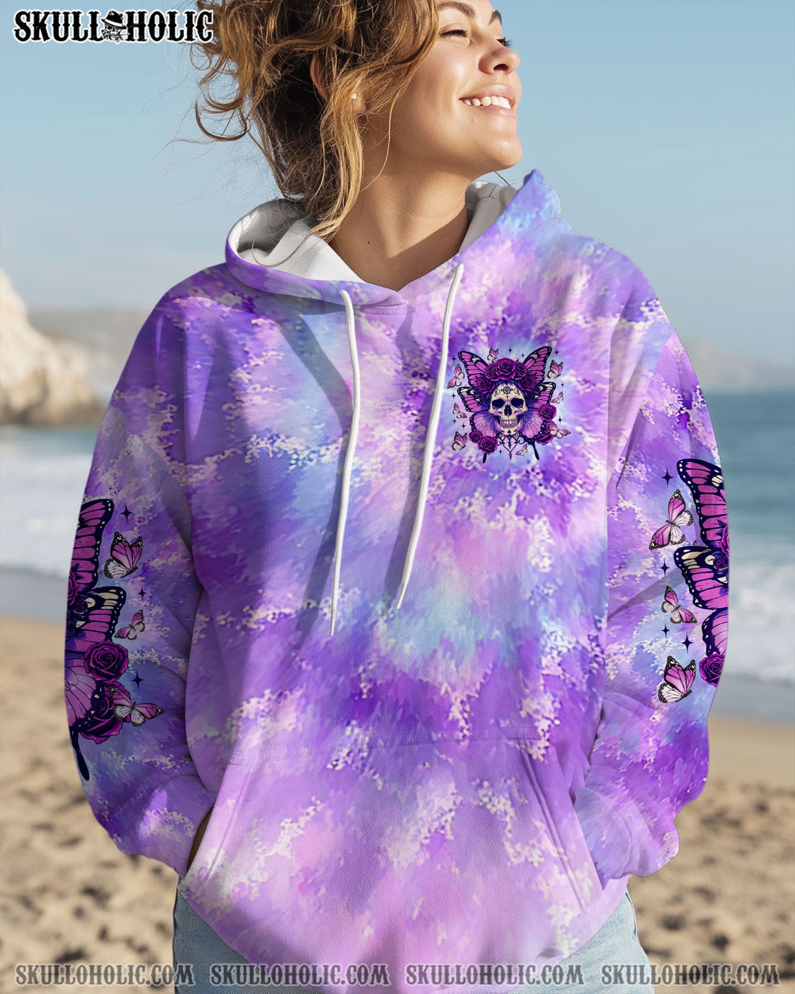 BLISSCORNERS KARMA FAIRY SKULL BUTTERFLY ALL OVER PRINT