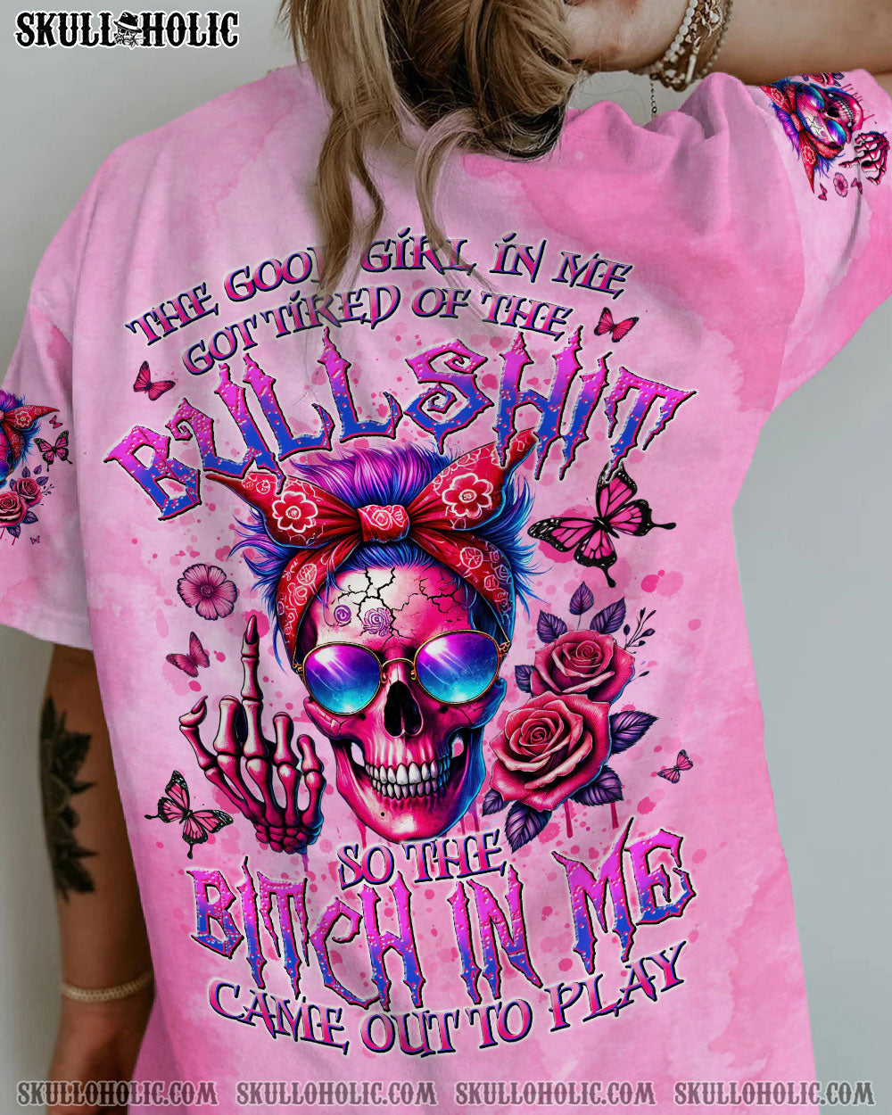 BLISSCORNERS THE GOOD GIRL IN ME ALL OVER PRINT