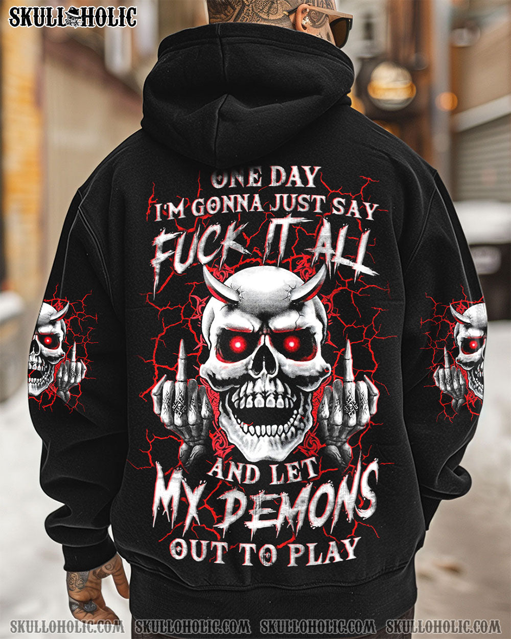 BLISSCORNERS ONE DAY I'M GONNA JUST SAY ALL OVER PRINT