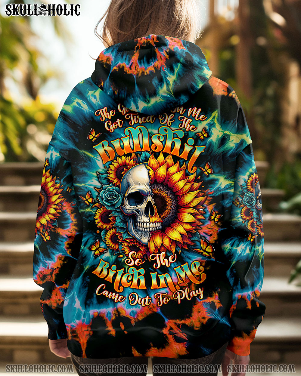 BLISSCORNERS THE GOOD GIRL IN ME SKULL ALL OVER PRINT