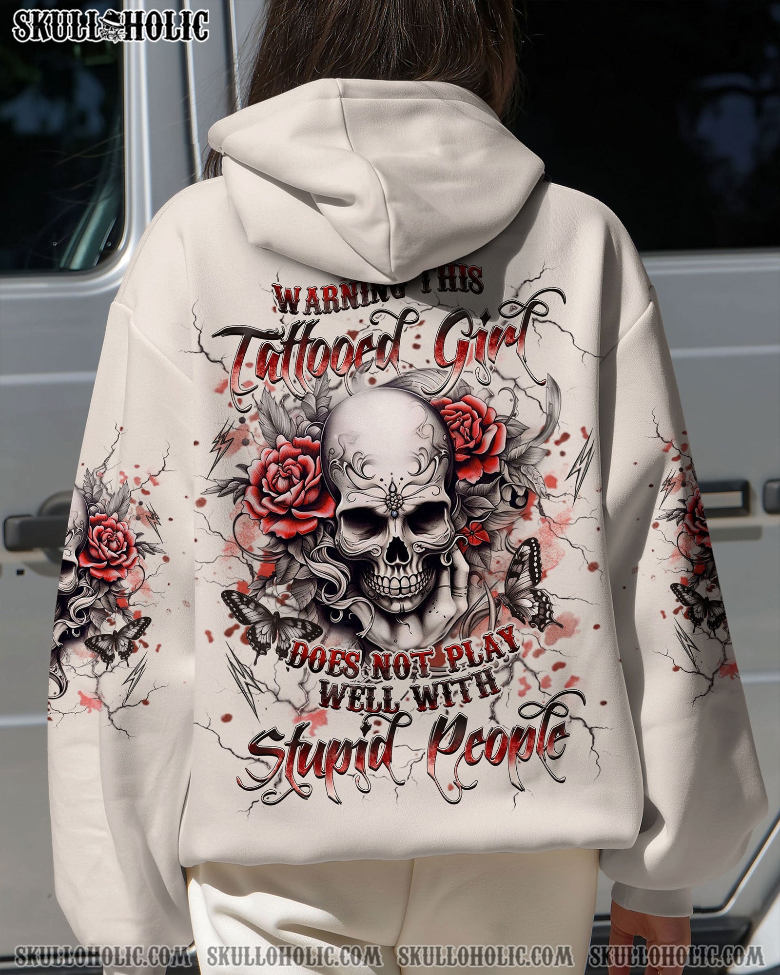 BLISSCORNERS WARNING THIS TATTOOED GIRL ALL OVER PRINT