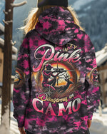 BLISSCORNERS (HOT DEAL) PRETTY IN PINK HUNTING ALL OVER PRINT