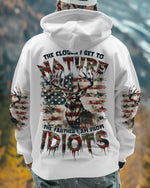 BLISSCORNERS THE CLOSER I GET TO NATURE DEER CAMO ALL OVER PRINT