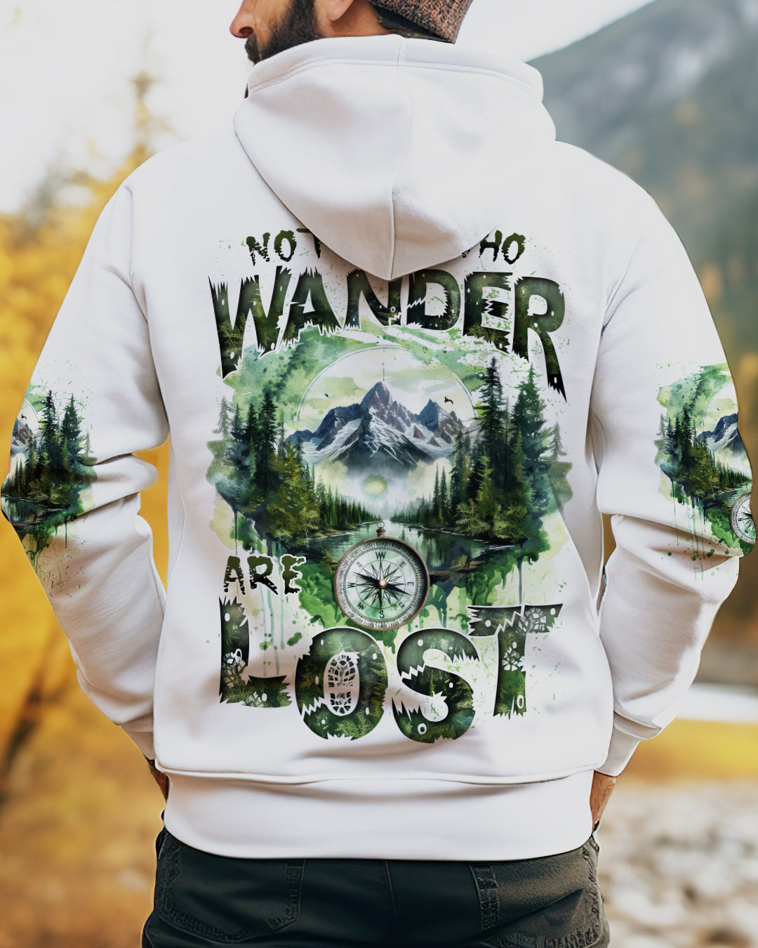 BLISSCORNERS NOT ALL WHO WANDER ARE LOST ALL OVER PRINT