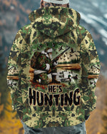 BLISSCORNERS HE'S HUNTING DUCKS SANTA CHRISTMAS ALL OVER PRINT