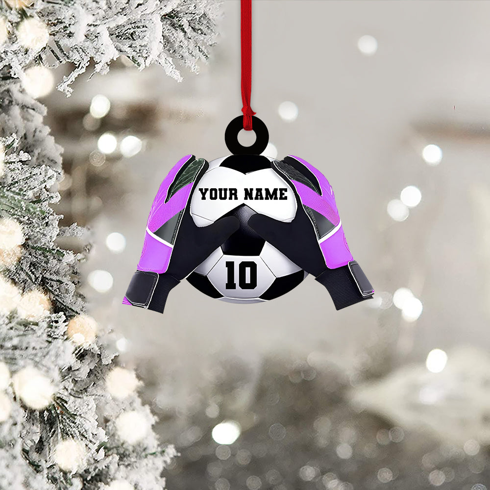 Blisscorners Goalkeeper Ornament, Personalized Ornament2D Flat LM2211