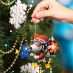 Blisscorners Christmas Diving Home Decor, Christmas Ornament, Personalized Ornament2D Flat LM2111