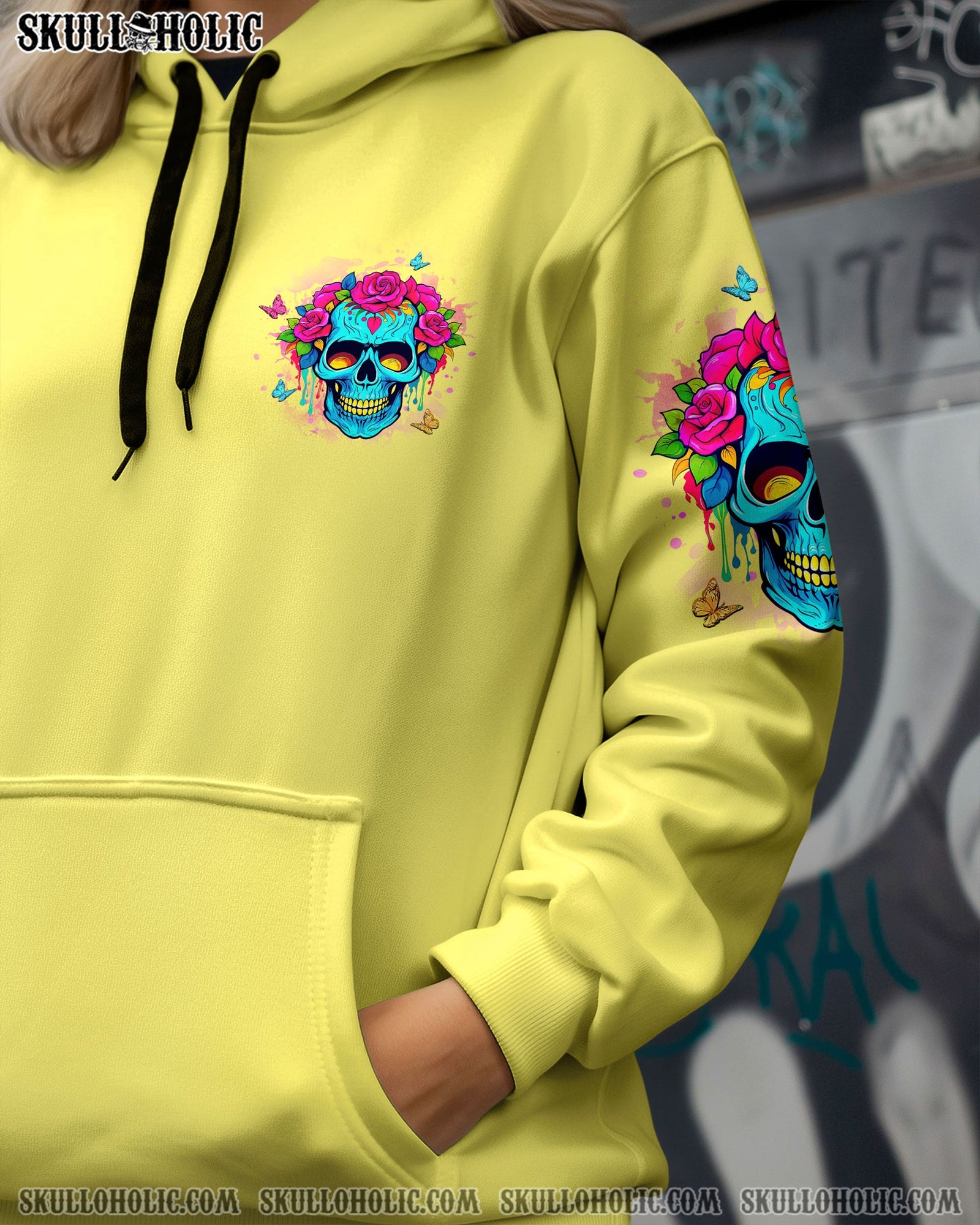 BLISSCORNERS THE GOOD GIRL IN ME SKULL ALL OVER PRINT
