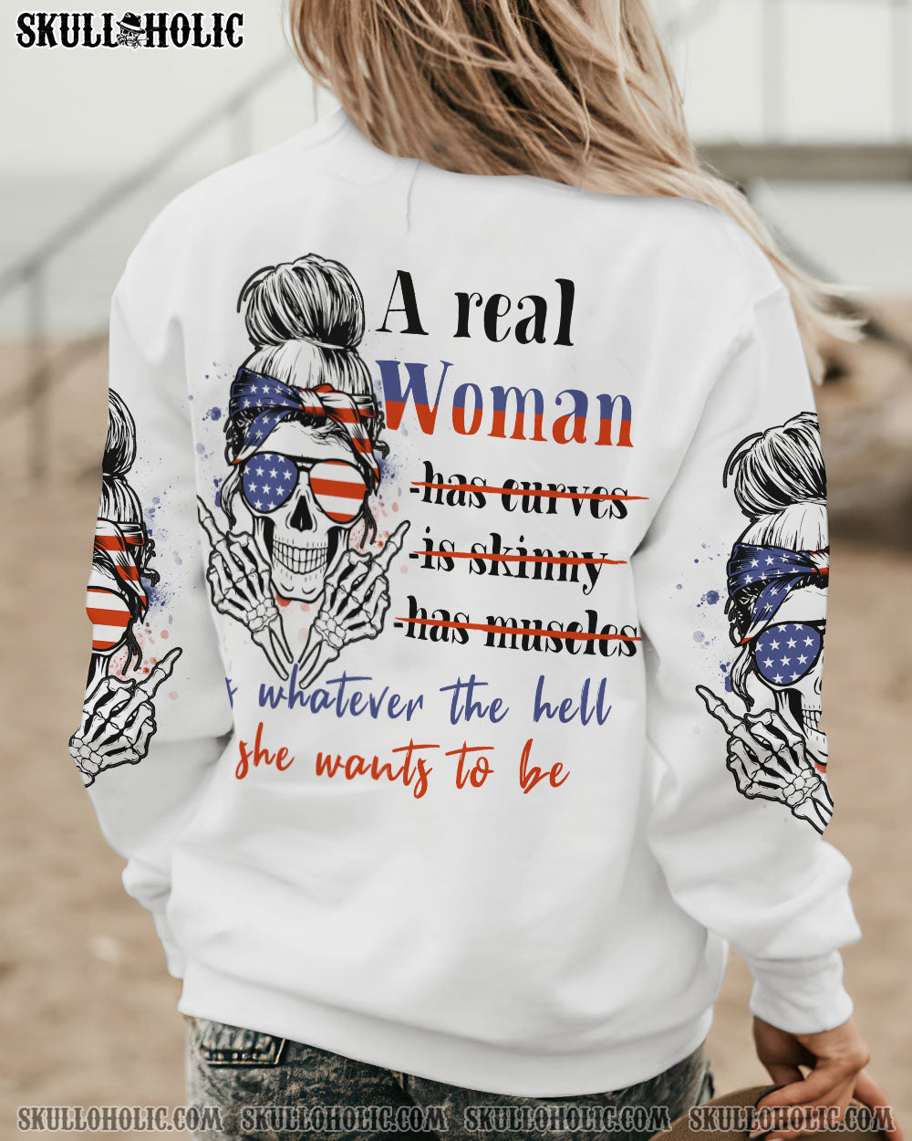 BLISSCORNERS I AM A SWEET GIRL PURPLE MESSY BUN ALL OVER PRINT
