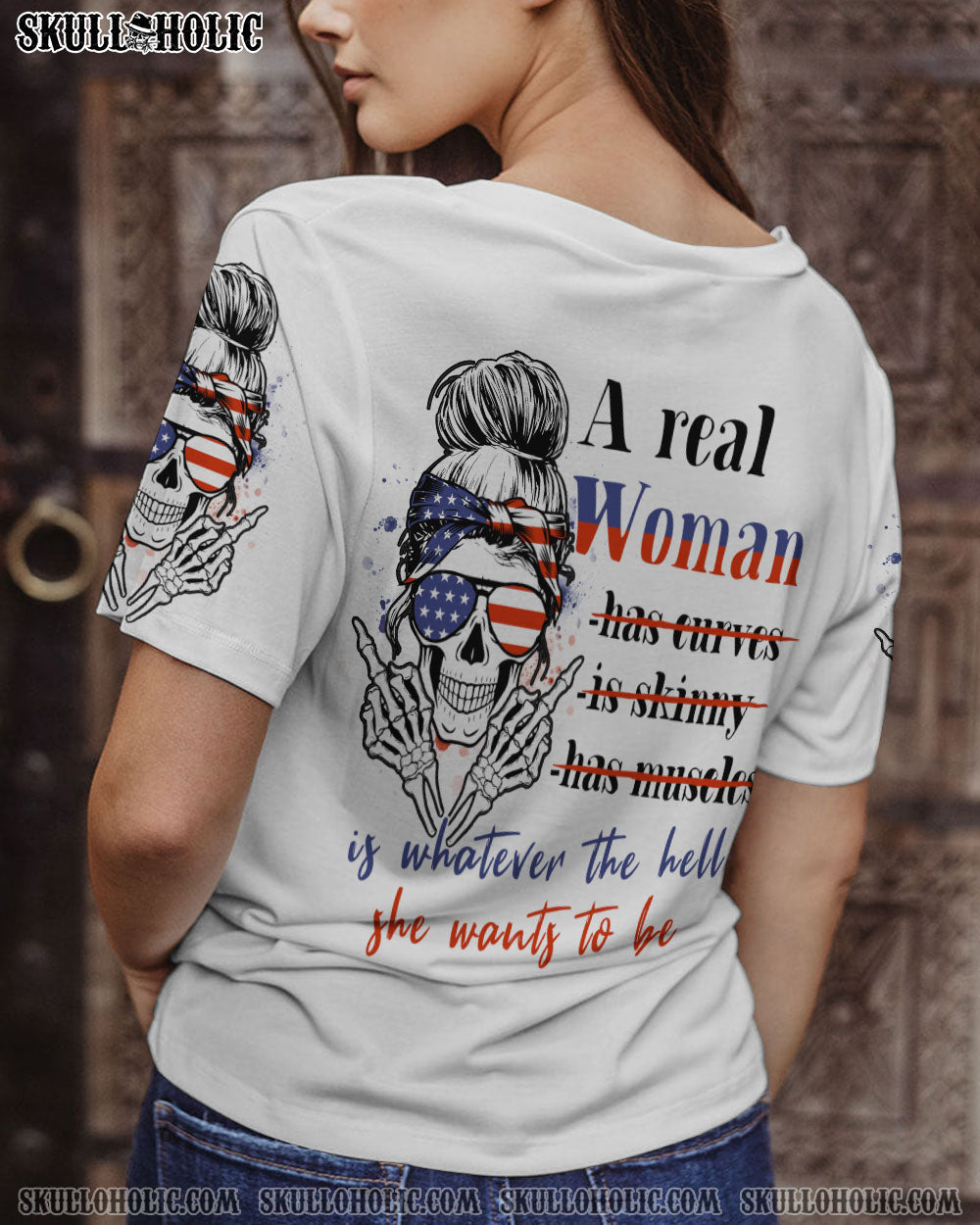 BLISSCORNERS I AM A SWEET GIRL PURPLE MESSY BUN ALL OVER PRINT
