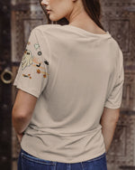 BLISSCORNERS A REAL WOMEN SKULL MESSY BUN ALL OVER PRINT