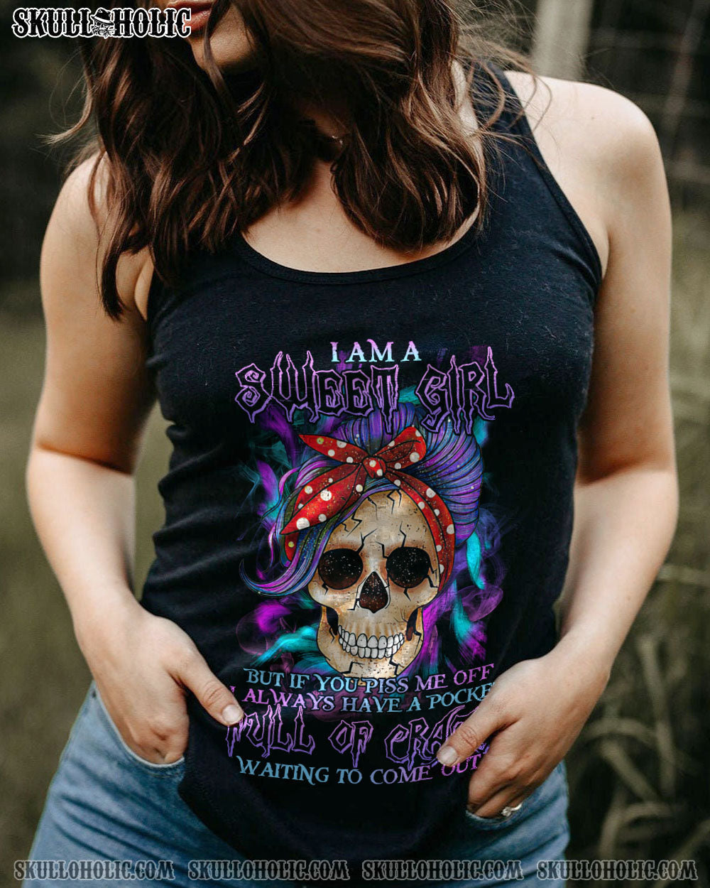 BLISSCORNERS I'M A B DON'T TRY ME ROSE MESSY BUN ALL OVER PRINT