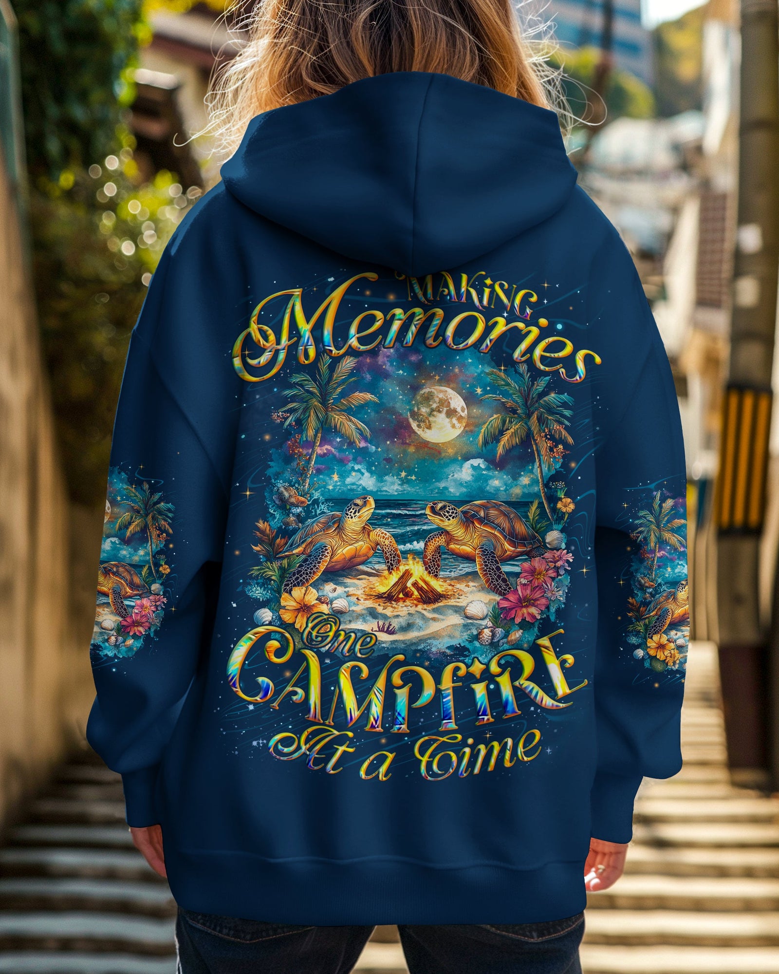 BLISSCORNERS MAKING MEMORIES ONE CAMPFIRE AT A TIME TURTLES ALL OVER PRINT
