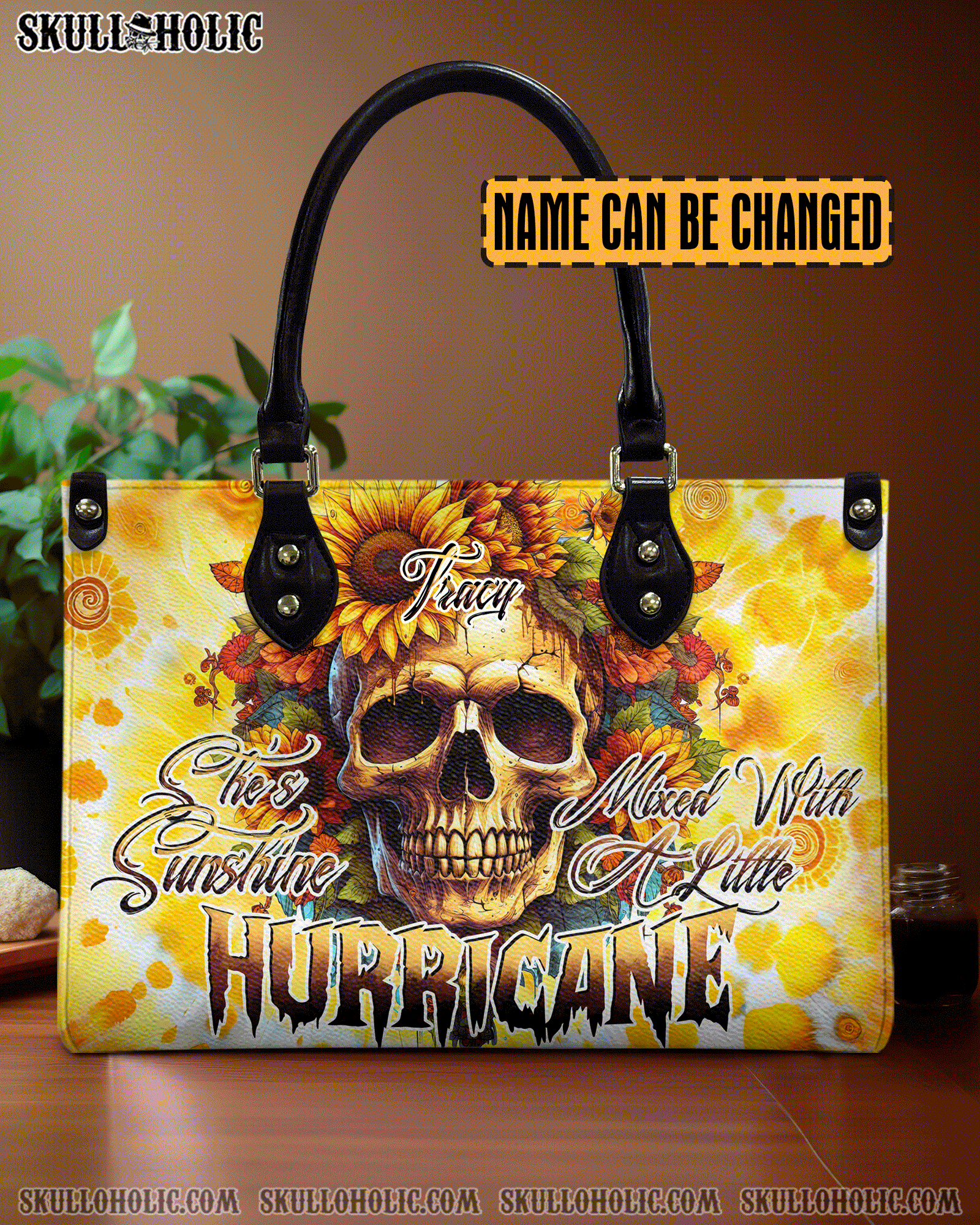 BLISSCORNERS SHE IS SUNSHINE MIXED A LITTLE HURRICANE TIE DYE LEATHER HANDBAG