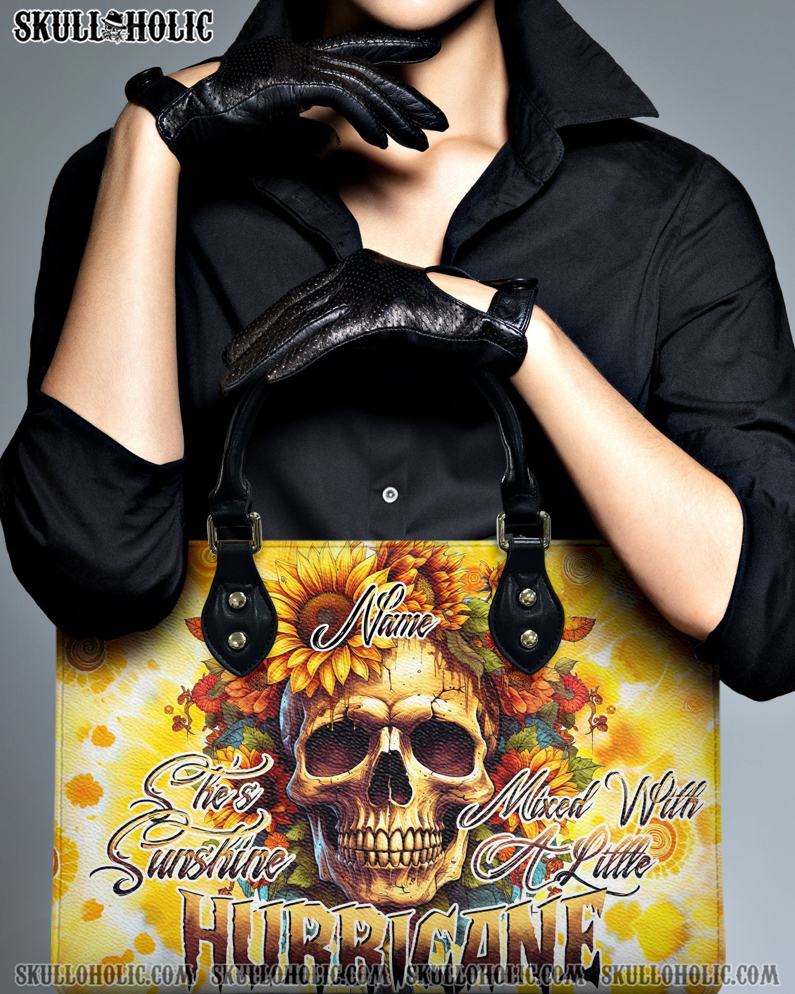 BLISSCORNERS SHE IS SUNSHINE MIXED A LITTLE HURRICANE TIE DYE LEATHER HANDBAG