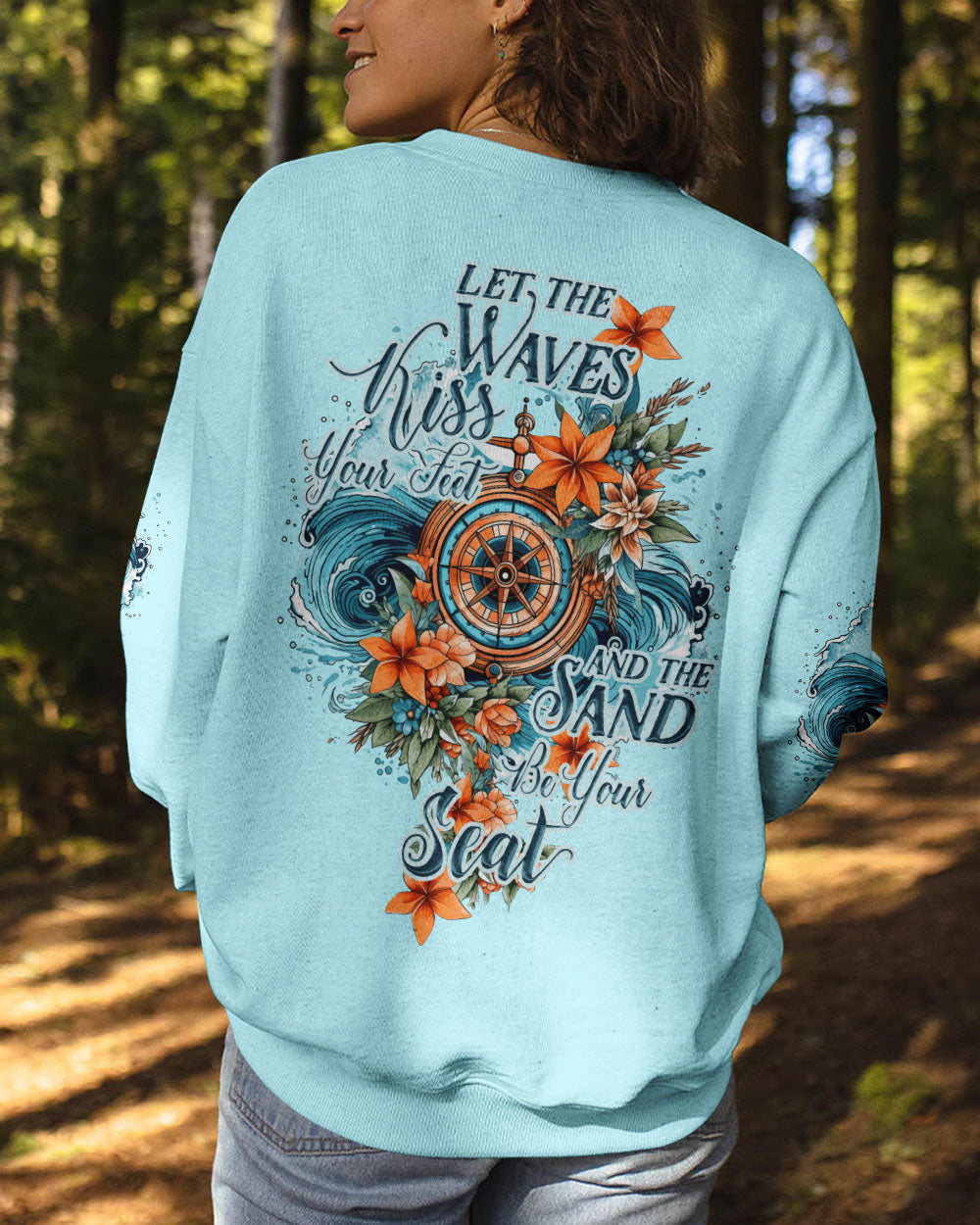 BLISSCORNERS LET THE WAVES KISS YOUR FEET ALL OVER PRINT