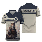 Blisscorners Cat Samurai Custom T- Shirts Cat Samurai With Cherry Blossom 3D Shirt Gift For Samurai Lover