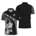 Blisscorners 3D Full Print Cat Mom T-Shirts Personalized Name Gift For Cat Lovers