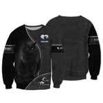 Blisscorners Black Cat Custom Name Cat Mom 3D Shirt Gift For Cat Lovers