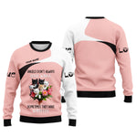 Blisscorners Cat Custom Name 3D Shirt Angels Dont't Always Have Wings Sometimes They Have Whiskers Gift For Cat Lovers