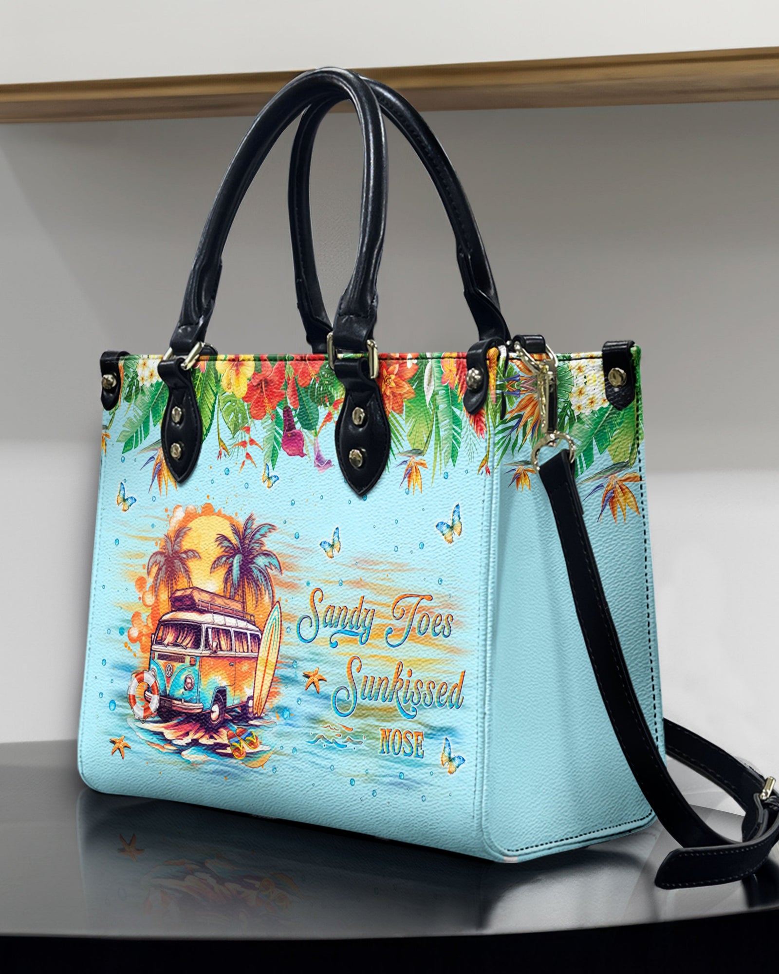 BLISSCORNERS SANDY TOES SUNKISSED NOSE LEATHER HANDBAG