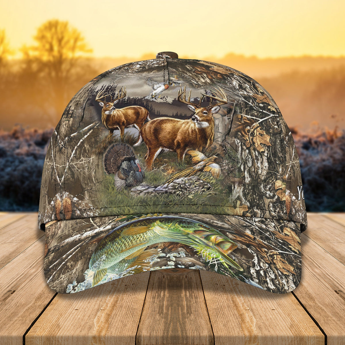 Blisscorners Deer Hunting Classic Personalized Cap