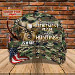 Blisscorners American Retirement Plan On Hunting Classic Personalized Cap