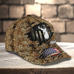 Blisscorners Deer Hunting American Camo Personalized Cap