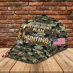 Blisscorners American Retirement Plan On Hunting Classic Personalized Cap