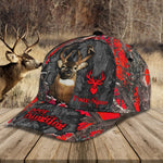 Blisscorners Deer Hunting Red Camo Personalized Cap