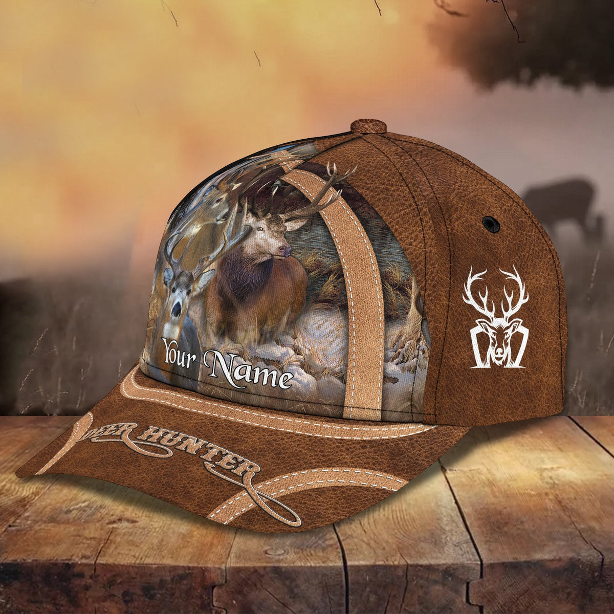 Blisscorners Deer 3 Hunting Personalized Cap