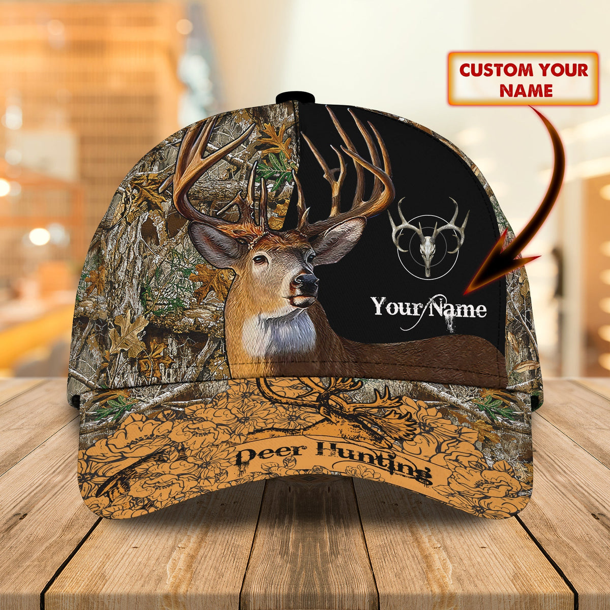 Blisscorners Deer Hunting Classic Personalized Cap