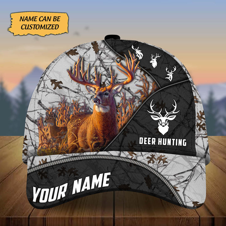 Blisscorners Custom Name Thiego Deer Hunting Premium 3D Printed Cap
