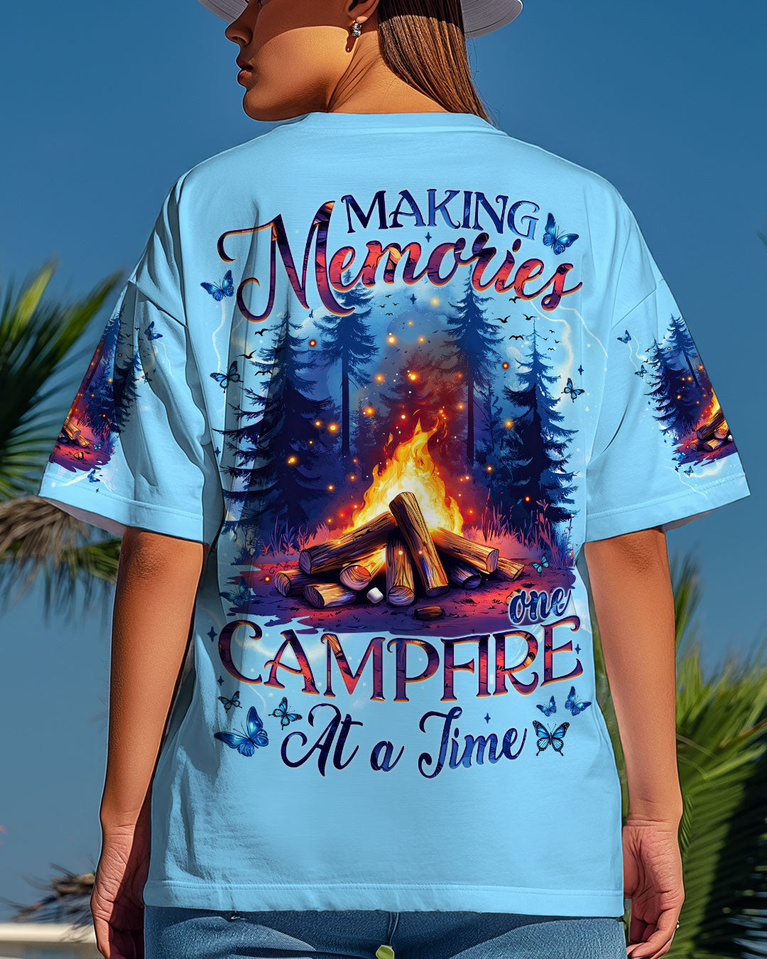 BLISSCORNERS MAKING MEMORIES ONE CAMPFIRE AT A TIME ALL OVER PRINT